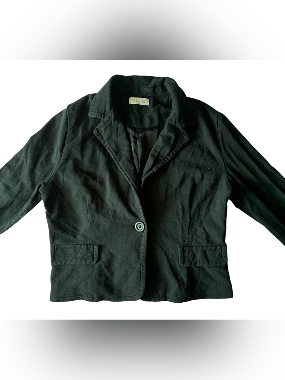 In Box By Be Cool Black Blazer Jacket Women’s Medium Single-Button